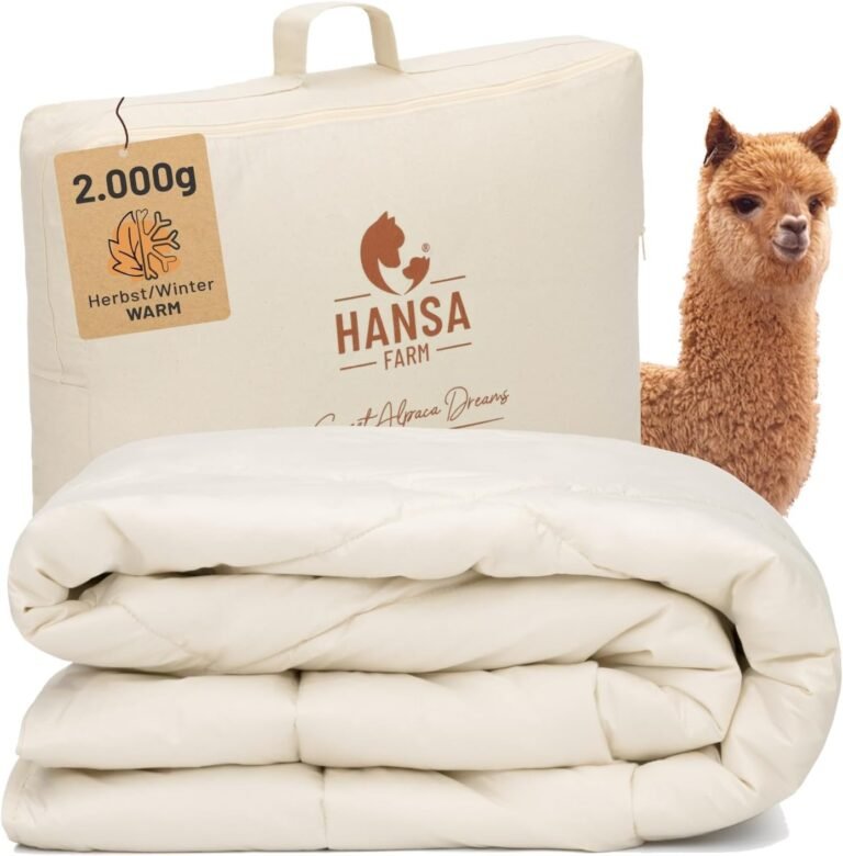 Alpaka Bettdecke von HANSA-FARM – luxuriöse Bio-Bettdecke 200x200 cm