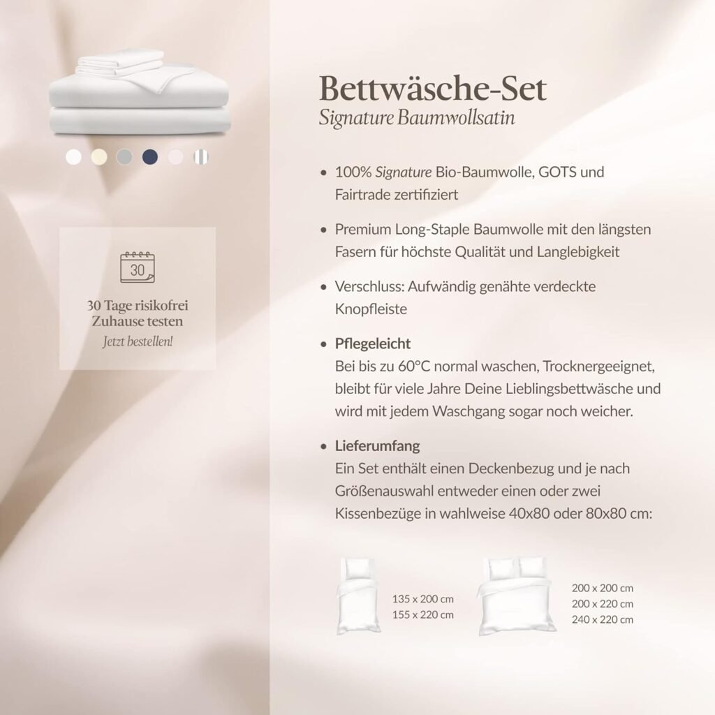 Nachhaltige Bio Bettwäsche mit GOTS-Zertifizierung