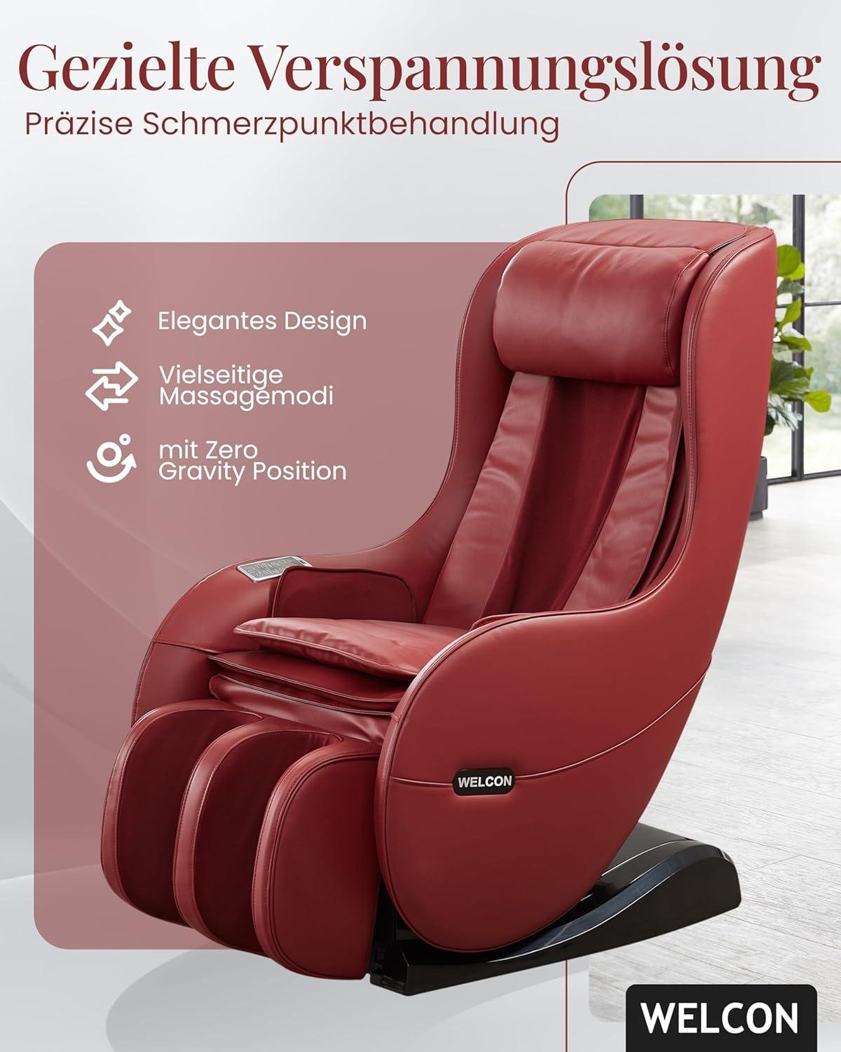 Unsere Erfahrung mit dem WELCON EASYRELAXX Massage Chair in Rot