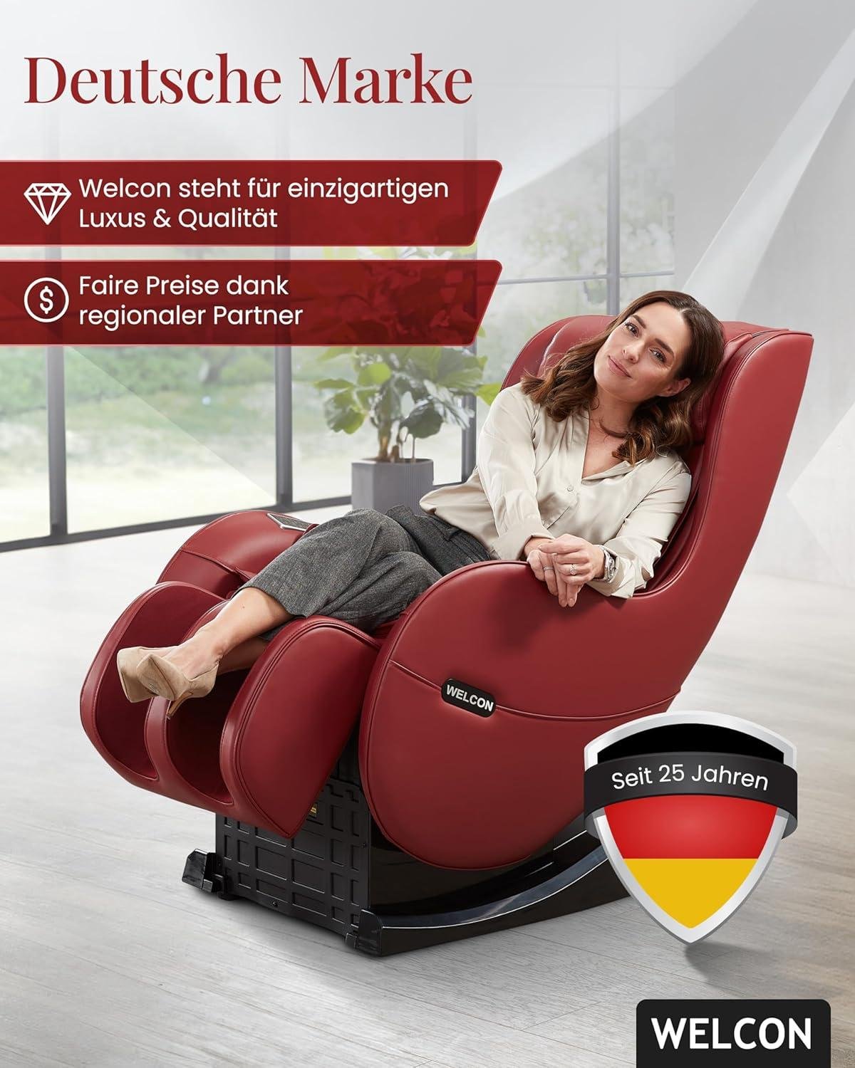 Unsere Erfahrung mit dem WELCON EASYRELAXX Massage Chair in Rot