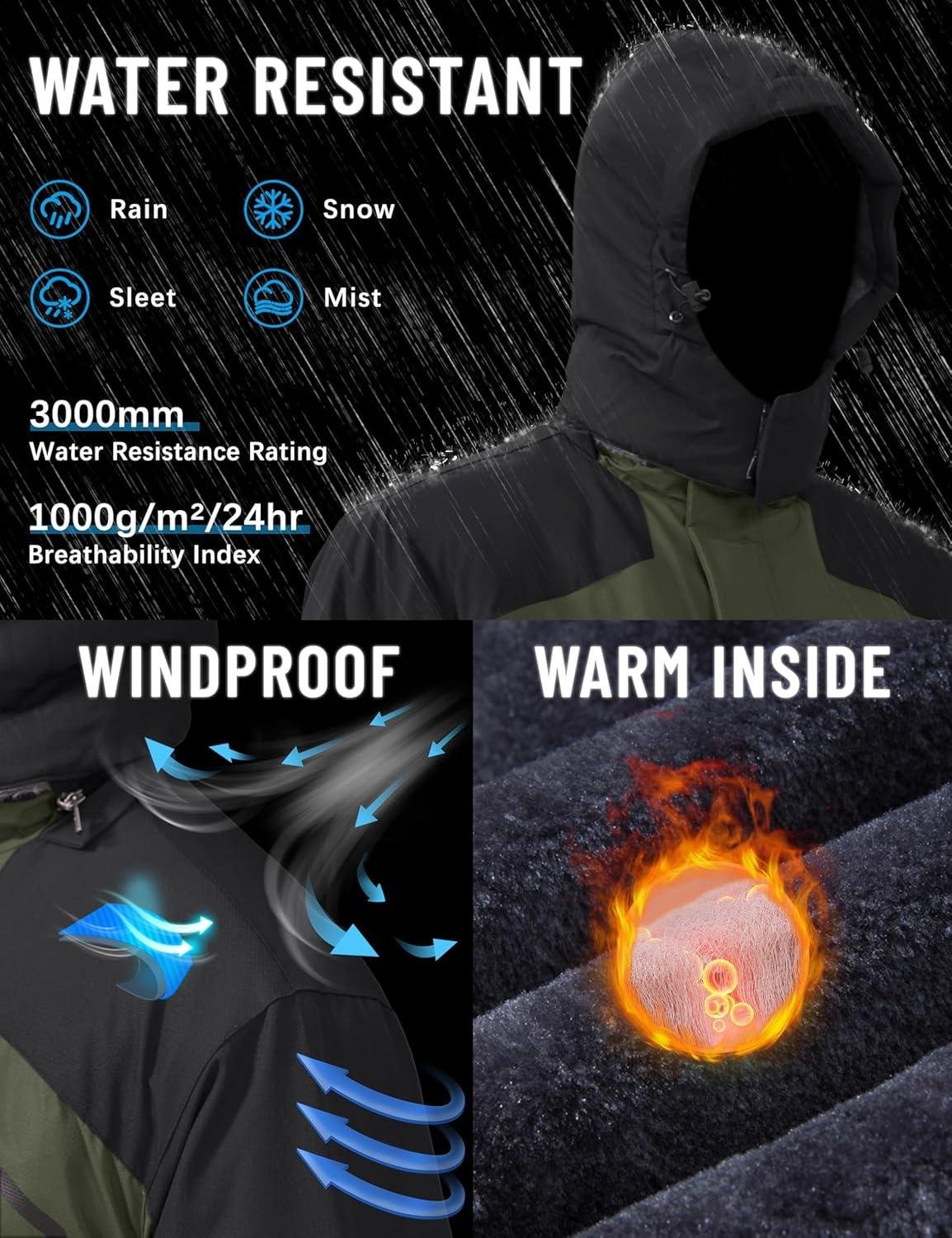 Unsere ehrliche Meinung zur Tacvasen Herren Winterjacke - warm, wasserdicht, winddicht